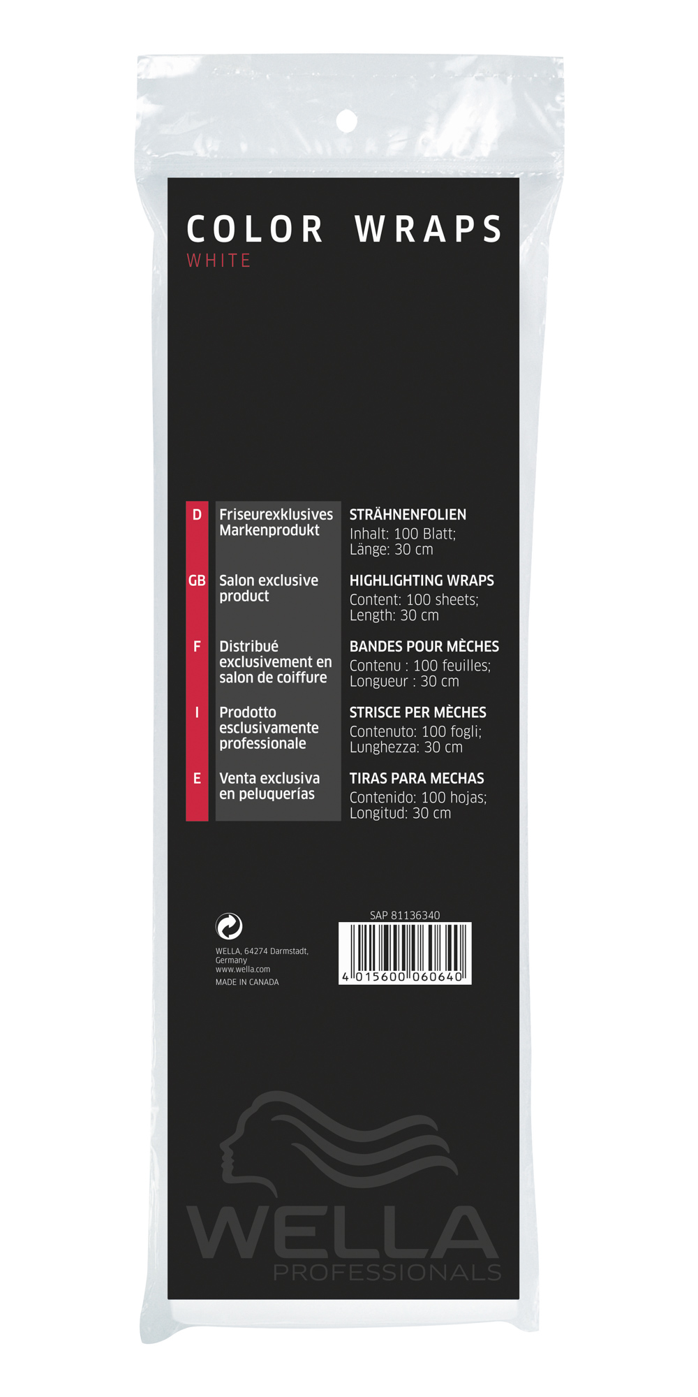 Wella Color Wraps groß 200 Stück